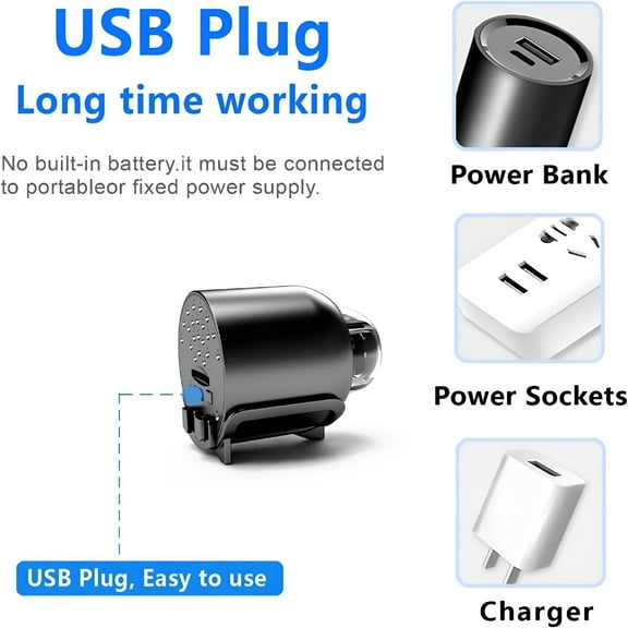 GJX Mini Full HD 4k Security Camera, Portable Mini Camera, Baby Monitor Camera, Nanny Cam, Pet Camera with Night Vision, Motion Detection, Cloud Storage for Security with iOS Android