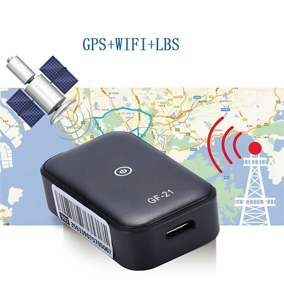 GJX Mini GPS Car Tracker App Anti-Lost Device Voice Control Recording Locator Car Vehicle GPS Tracker High-definition Microphone WIFI+LBS+GPS