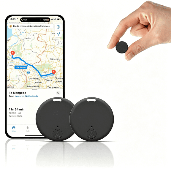 GJX Mini Gps Tracker for Vehicles,Mini Worldwide Gps Tracker,Car Locator Tracker,Car Vehicle Tracking Anti-Lost Locator for Tracking System (Black 2Pcs)