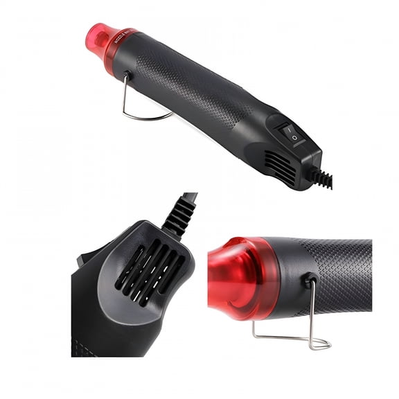 GJX Mini Heat Gun 6.56Ft Cord,300W Portable for Diy Embossing Shrink Wrap Clay Craft Dual Temperature Control Art Project Repair Tool Home Office Use Gift