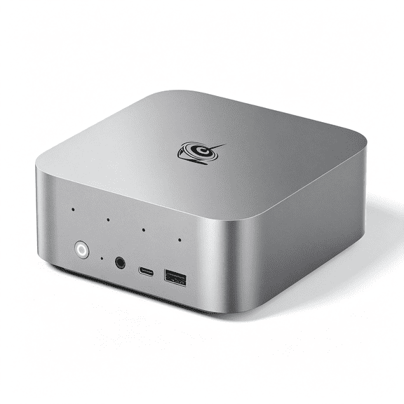 GJX Mini Pc Ser9 Pro Ryzen 7 H255(3.8-4.9Ghz),24Gb 6400Mt/S Lpddr5X 500Gb Pcie4.0 Ssd Desktop Computer,Ai Voice/Built-In Speakers/Mic,2.5G Lan/Wifi6/Home/Office/Gaming Pc