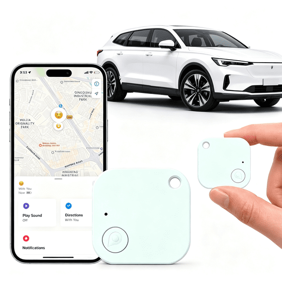 GJX Mini Portable Gps Tracker for Vehicles, Undetectable Gps Car Tracker, No Monthly Fee/No Sim Card, Tracker Device for Kids, Dogs, Cars, Elderly, Compatible with Ios & Android (2)