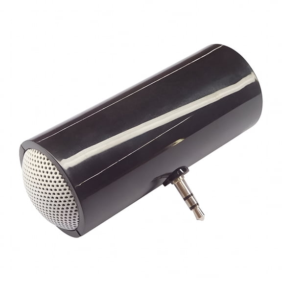 GJX Mini Portable Stereo Speaker, 3.5mm Audio Jack Plug-in Sound System for Phone, Tablet, MP3, Battery Powered