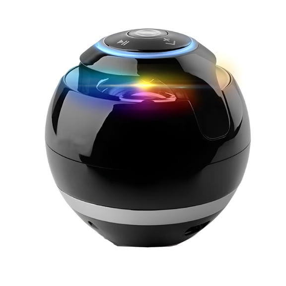 GJX Mini Portable Wireless Speaker, Stereo Bluetooth Audio for Turntable Laptop PC, Desktop Bookshelf Soundbar with 3.5mm Aux, Rechargeable Music Player for Home Office Gaming Studio