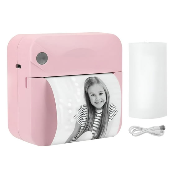 GJX Mini Printer, Bluetooth Pocket Thermal Printer Inkless Portable Sticker Printer Compatible with iOS and Android, Wireless Photo Printer for Printing Label, Journal, Study Notes, Memo, Photos