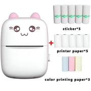 GJX Mini Printer, Portable Mini Photo Printer