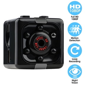 GJX Mini Security Camera 1080P HD, Portable Wireless Indoor Outdoor Surveillance with Night Vision, Motion Detection, 140 Wide Angle, Loop Recording for Home Office