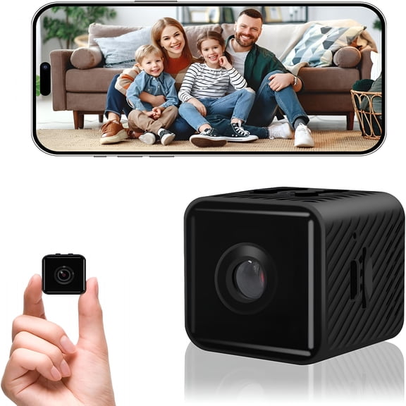 GJX Mini Security Camera,1080P Hd Home Wireless Small Camera,Indoor Wifi Nanny Cam with Motion Detection and Night Vision,150 Wide View,App Alerts,Cloud&Sd Storage,Camera for Kids,Elders
