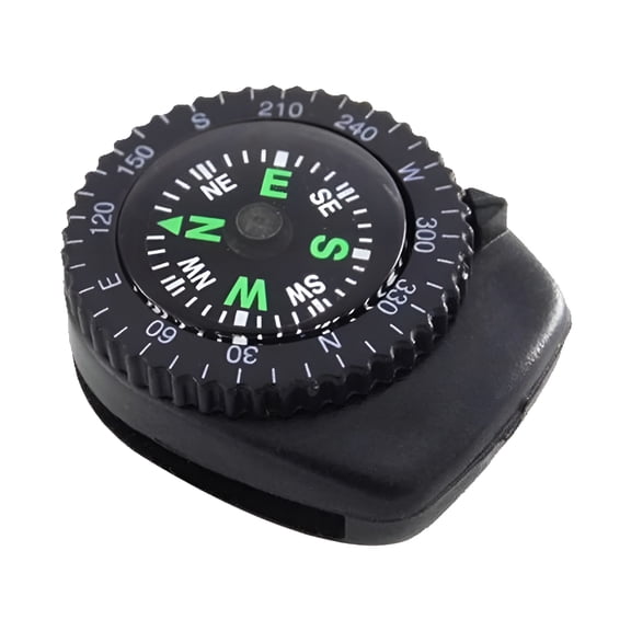 GJX Mini Watch Band Button Compass Survival Compass Hiking Camping