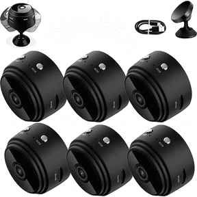 GJX Mini Wifi Camera,Magnetic Mini Security Camera,Security Camera,Night Vision Motion Detection Security Cam Covert Cameras,Mini Guard Cam 1080P Hd for Home Indoor Outdoor (6Pcs)
