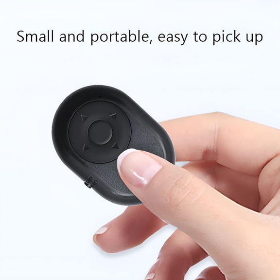 GJX Mini Wireless Bluetooth Remote Shutter Controller Button Self-Timer Camera (Black)