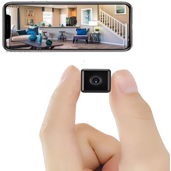GJX Mini Wireless Indoor Security Camera, 1080P HD Nanny Cam with 120 Wide Angle, Magnetic Pet Monitor for Home Office, Remote View via App, 2.4G WiFi & AP Mode Support