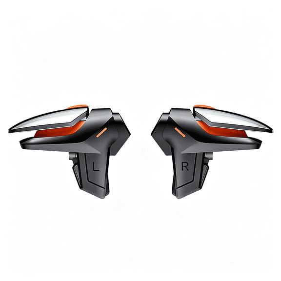 GJX Mobile Phone Triggers for Gaming,4 Finger Gun Controller for Phone,Phone Triggers for Gaming Pubg