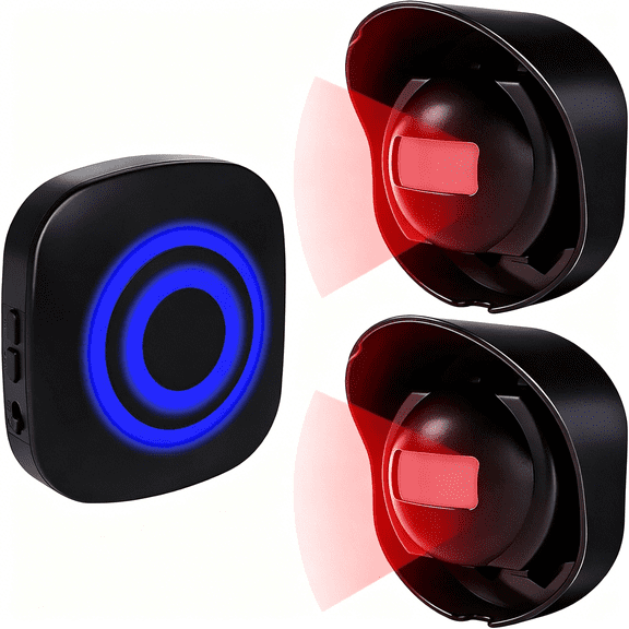 GJX Motion Detector Sensor Alarm,Driveway Alarm Wireless,Home Security Motion Sensor Alarm Indoor Outdoor Weatherproof,Wireless Driveway Alert System