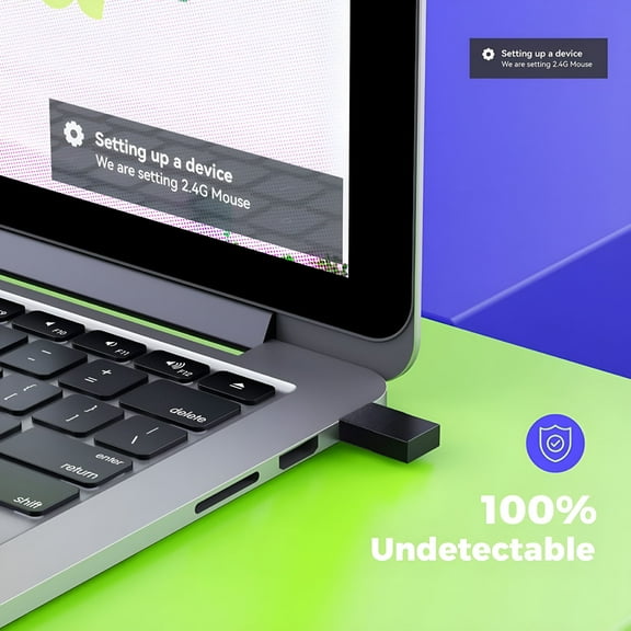 GJX Mouse Jiggler 2 in 1 Drive Free Simulate Mouse Movement USB Type-C Mouse Mover for Windows XP/7/8/10/11/Mac OS/Android