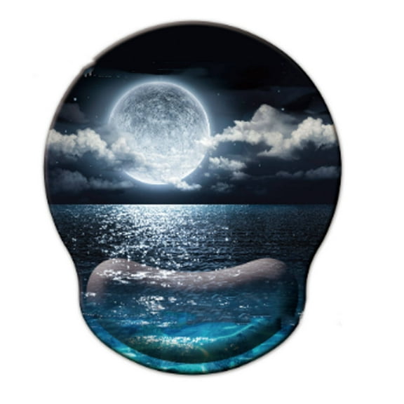 GJX Mouse Pad with Wrist Support,Memory Foam Wrist Rest for Comfort Keyboard and Mouse Combo,Non-Slip Base Desk Mat