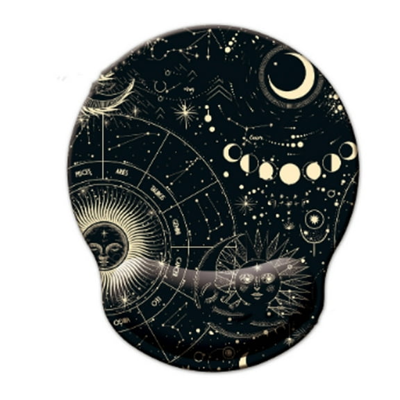 GJX Mouse Pad with Wrist Support,Wireless for Clutter-Free Work Keyboard and Mouse Combo,Minimalistic Look Desk Mat