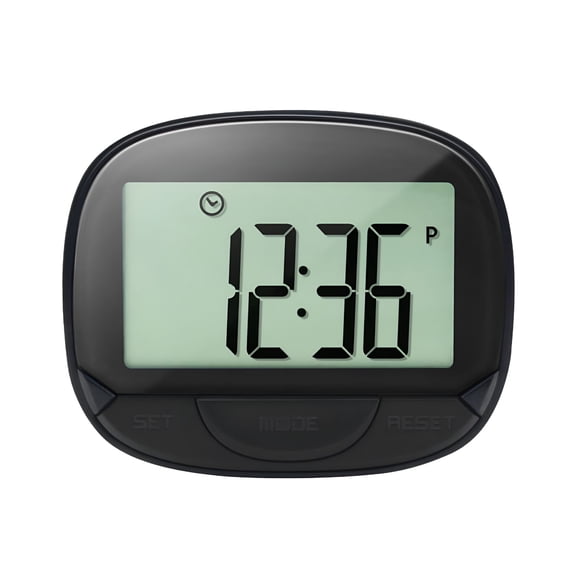 GJX Multi-functional Step Counter: 3D Pedometer with Clip for Fitness Tracking, Walking Distance, and Calories - Portable Monitor with Clock Function