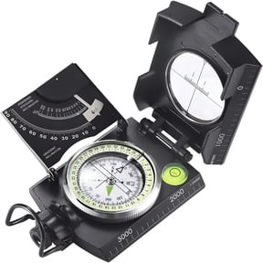 GJX Multifunctional Military Sighting Navigation Compass with Inclinometer | Impact & Waterproof Compass for Hiking, Camping