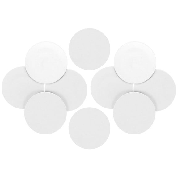 GJX NFC Tags 10 Pack NTAG215 Round Smart Stickers, Contactless IC Chips for Home Automation, Inventory, Access Control, DIY Amiibo Cards, White