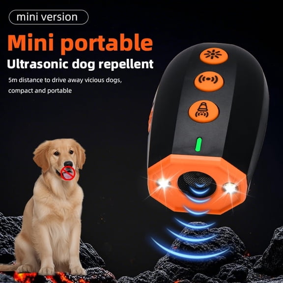 GJX New Anti Barking Device,Dog Barking Control Devices,Rechargeable Soundwave Technology Dog Bark Deterrent Up to 16.4Ft Effective Control Range Safe for Human&Dogs Portable Indoor&Outdoor