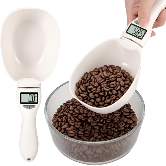 GJX New Electronic Measuring Spoon,Digital Measuring Scoop Scale,Electronic Kitchen Measuring Spoon Scale for Cooking Baking - Smart Adjustable Measure Cup for Home Cooks Bakers Chefs