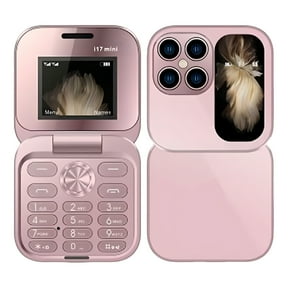 GJX New Mini Flip Phone-Unlocked 2G Cell Phone for Seniors,Large Buttons,Dual Screens,Long-Lasting Battery,Clear Sound,Compact&Easy-To-Use Design