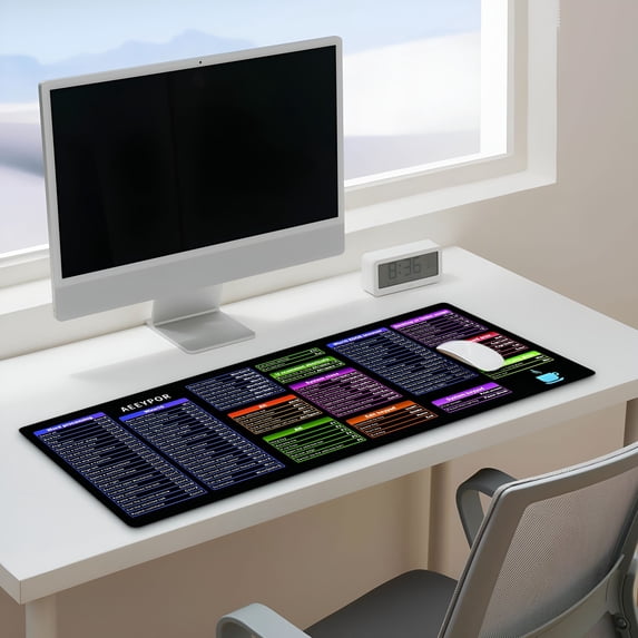 GJX Office Software Excel Shortcuts Mouse Pad,Extended Large Sheet ...