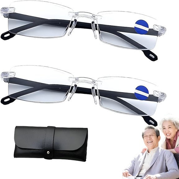 GJX Optics Glasses,Automatic Zoom Reading Glasses with Anti-Blue Light Protection