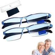 GJX Optics Glasses,Clear Automatic Zoom Reading Eyeglasses,Smart Look Far and Near Glasses