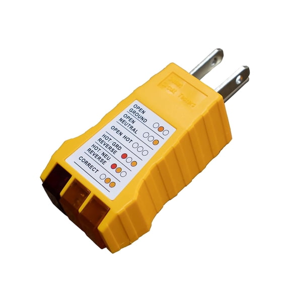 GJX Outlet Tester,Electrical Receptacle Tester for North American Outlets,Grounding Circuit Tester for Socket Power Check Outlet Tester