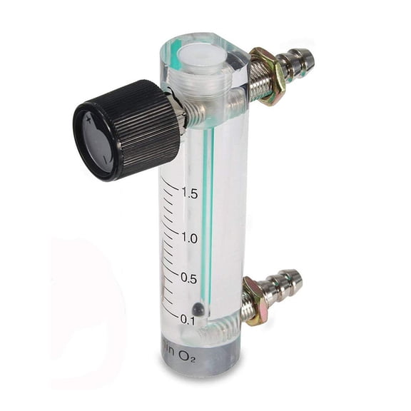 GJX Oxygen Air Flow Meter 0.1-1.5Lpm Gas Flow Regulator with Copper Connector