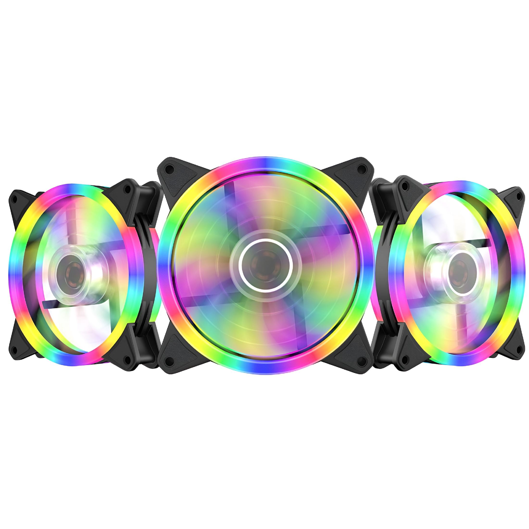 GJX 2026 New Pc Fans 120Mm Rgb Computer Case Fan Quiet Cooling,Colorful ...
