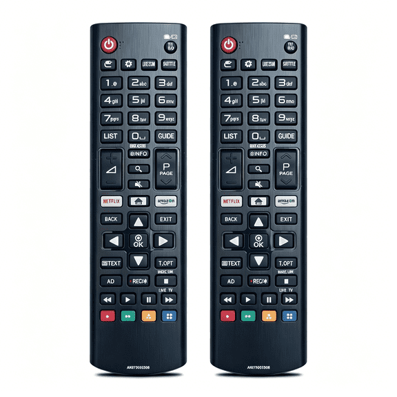 GJX Pack of 2 Universal Tv Remote Control,Compatible with All Series.Remote Control Replacement Akb75095308