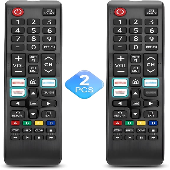 GJX Pack of 2 Universal Tv Remote Control Replacement, Compatible with Smart Frame Qled Led 7 Series Tvs