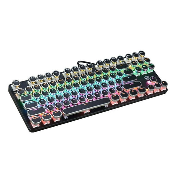 GJX Pc Gaming Keyboards Comfortable Light Up Keyboard Mechanical Feel Stable Led Keyboard,153