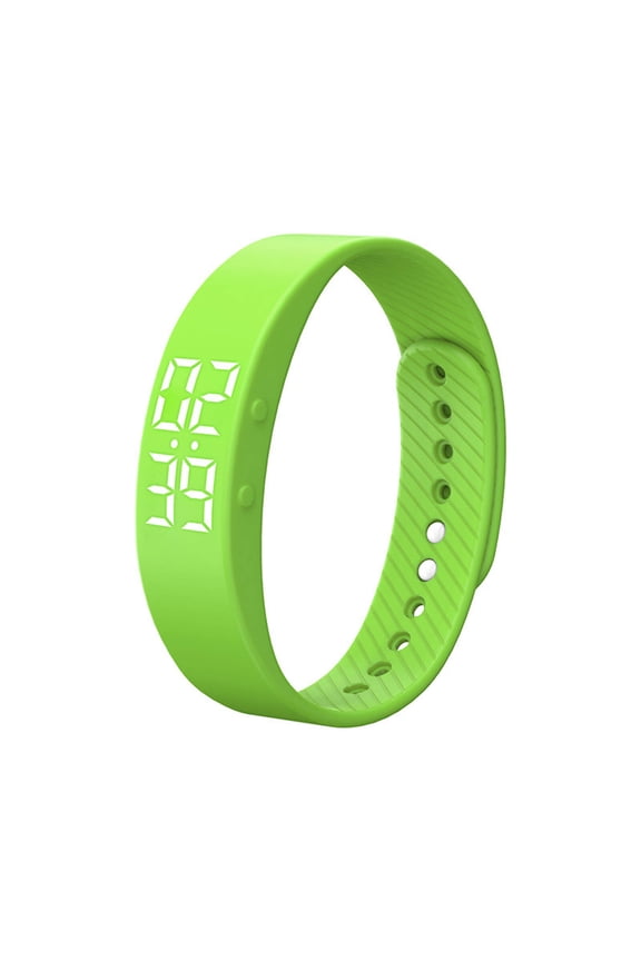 Pedometer Watch Waterproof Design Step Counter Smart Pedometer Fitness Tracker Watch Green