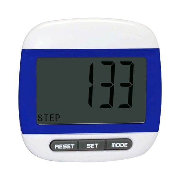 GJX Pedometer for Walking Accurate Step Counter Multifunctional Clip on Step Counters for Training Accessories Outdoor Activities Seniors blue