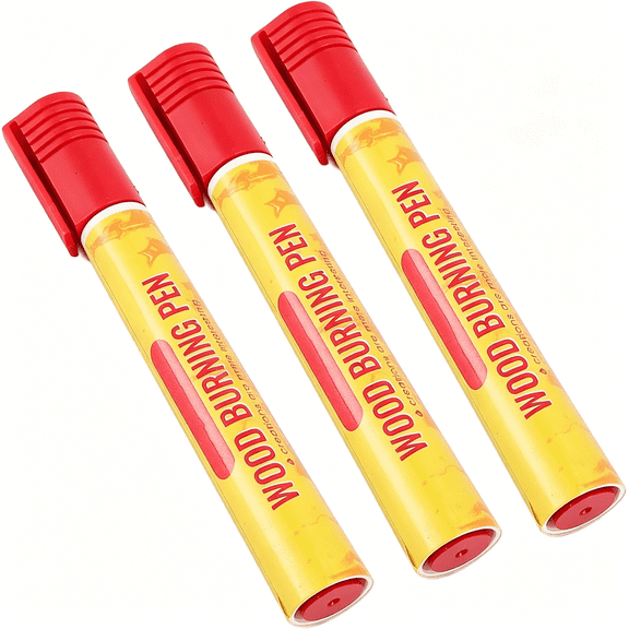 GJX 3-Pack Scorch Pen Marker Set for Wood Burning, High Temp Art Tool with Heat Transfer Tips