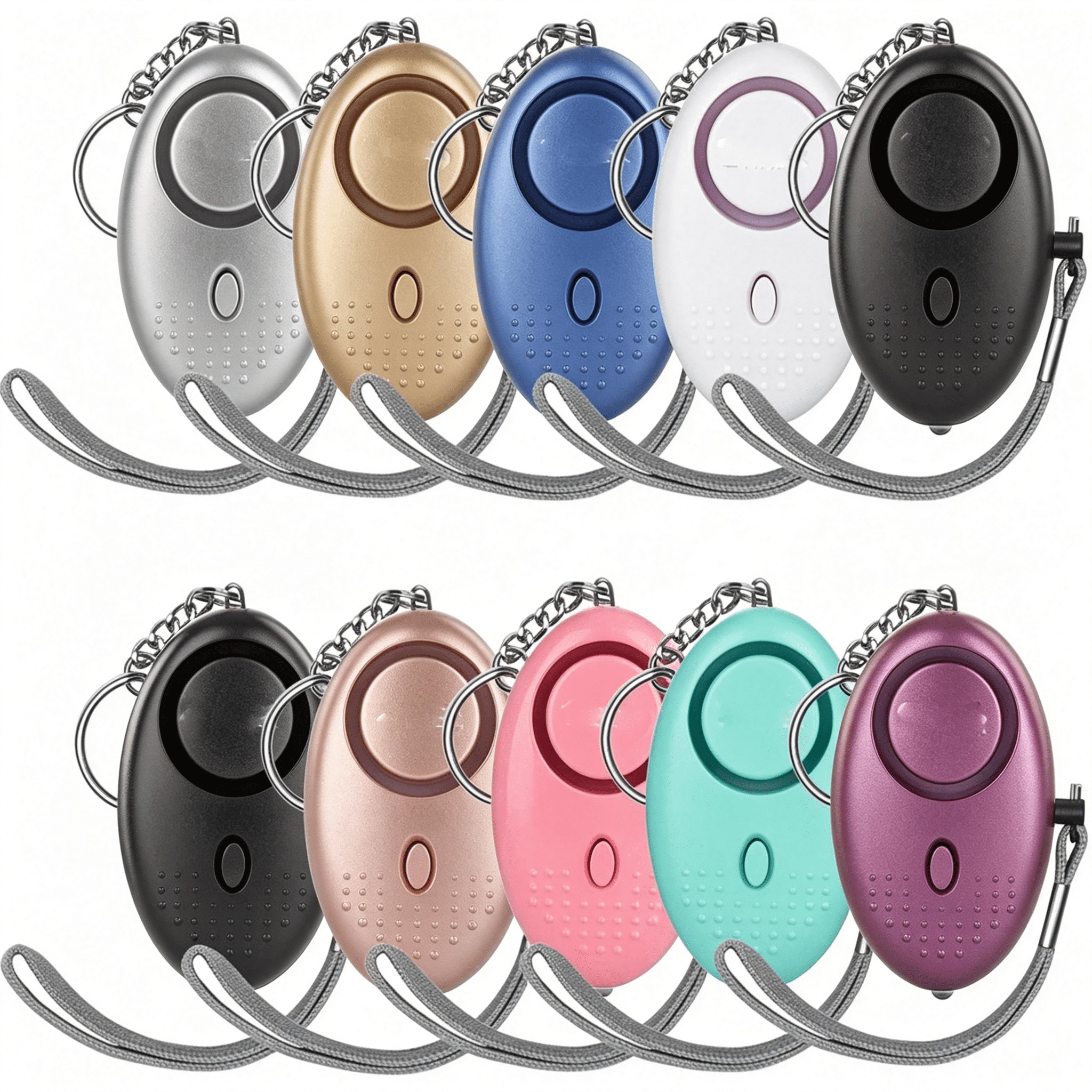 GJX Personal Alarm for Women, 10 Packs 140Db Emergency Self-Defense ...