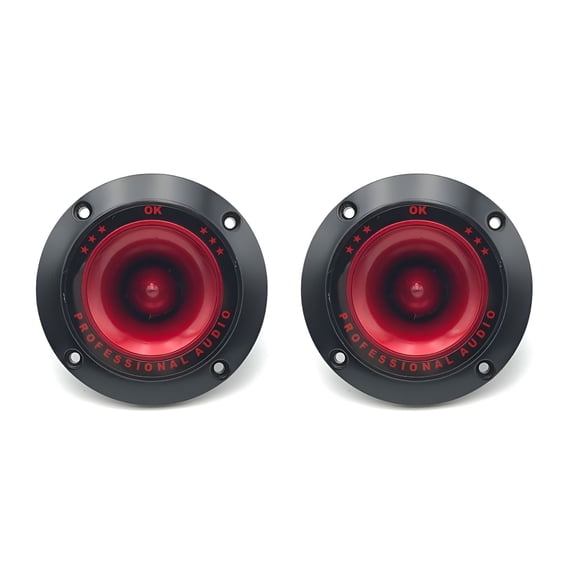 GJX Piezoelectric Tweeter 3" Ceramic Car Speakers, Black & White, 2pcs
