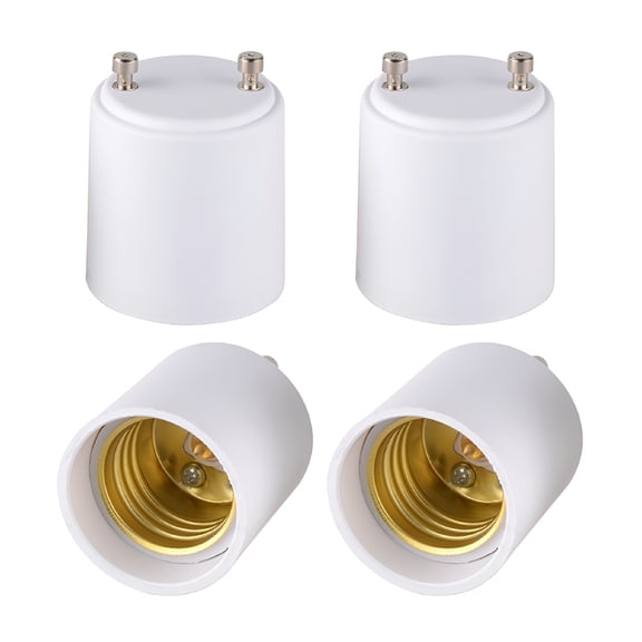 GJX Pin Base to Medium Base Converts Your Fixture to Standard Screw-In Lamp Socket 4 Pack