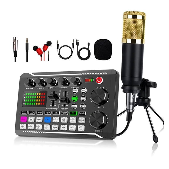GJX Podcast Equipment Bundle,Perfect for Streaming Podcast Microphone,Clear Sound for Podcasts Podcast Equipment