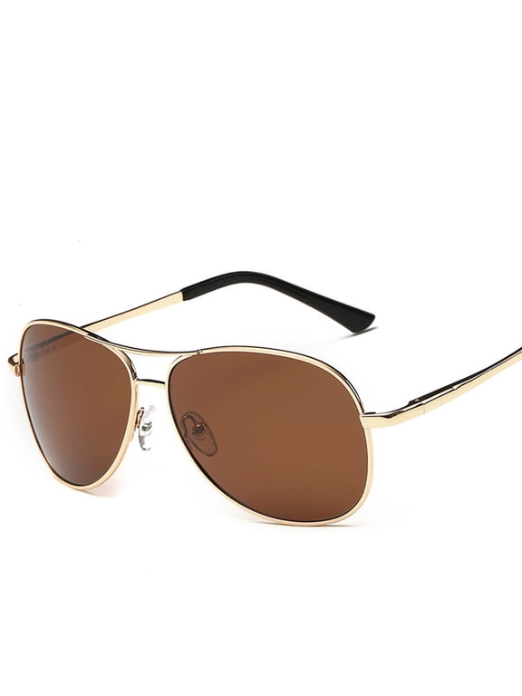 Polarized Bifocal Sunglass Reader Anti-Glare Fishing Driving Golf Men Women Gold Brown 1.50 Bifocal Sunglasses for Men