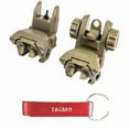 thumbnail image 1 of GJX  Polymer Flip-up Front and Rear Sight - Tan with One Free TACBRO Aluminum Opener(Randomly Selected Color), 1 of 2