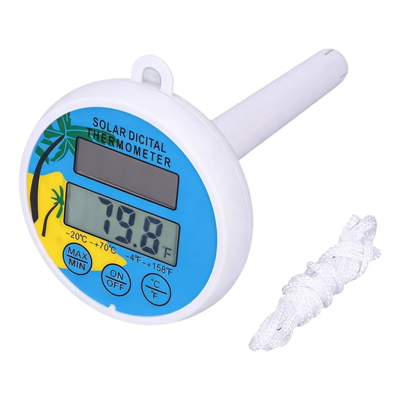 GJX Pool Thermometer Floating Easy Read, Pool Thermometer Wireless Solar Powered, Floating Pool Thermometer for Swimming Pool, Spa, Hot Tub, Aquarium, Water Thermometer Portable ABS