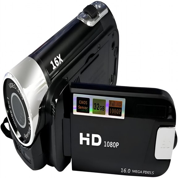 GJX Portable 1080P High Definition Digital Video Camera 16Mp 2.7 Inch Lcd Screen 16X Digital Zoom Built-In Battery