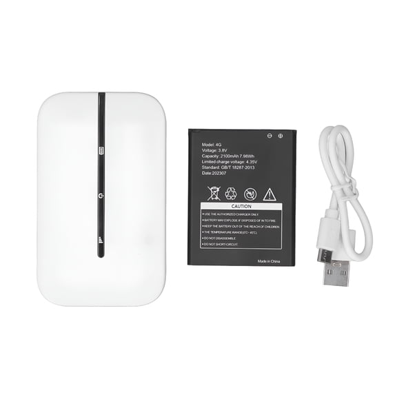 GJX Portable 4G Lte Router,Unlocked,300Mbps Wi-Fi,Sim Card Slot,2100Mah,Stay Connected on the Go,Travel Router