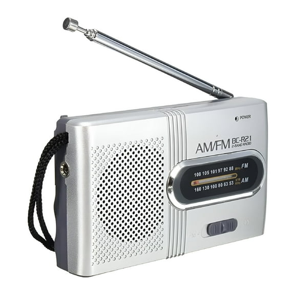 GJX Portable AM FM Radio Battery Operated Pocket Radio Longest Lasting Best Reception For Senior Home