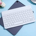 thumbnail image 1 of GJX Portable Bluetooth Colorful Computer Keyboards, Wireless Mini Compact Retro Typewriter Flexible Design Keyboard With Compact Slim Profile, 1 of 7